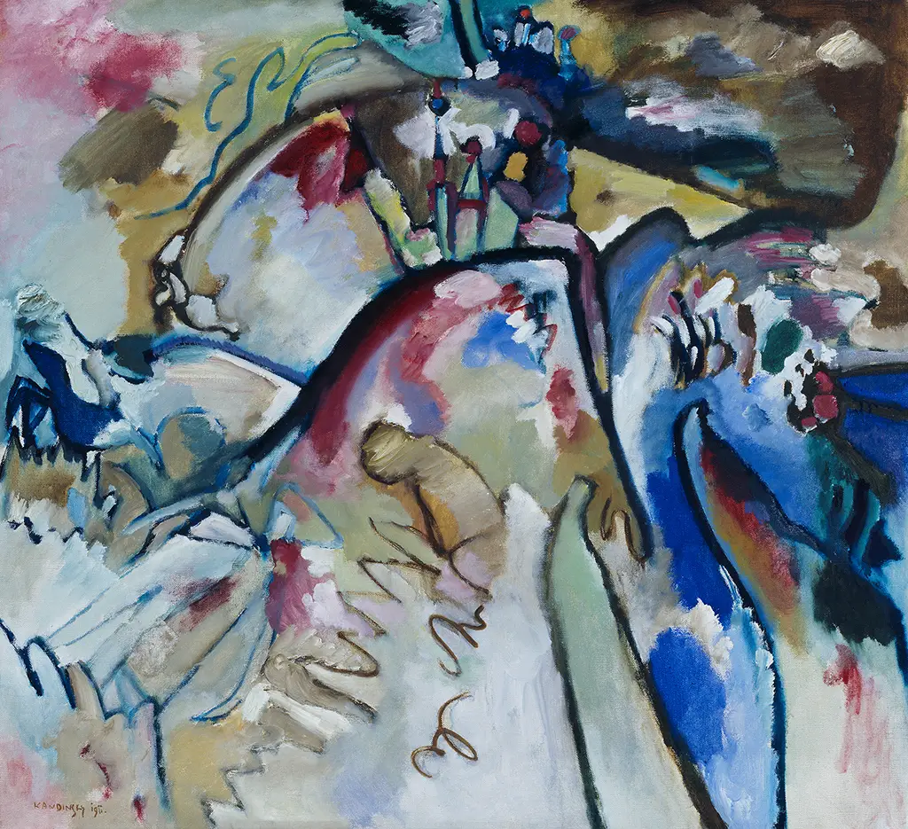 Improvisation 21a in Detail Wassily Kandinsky